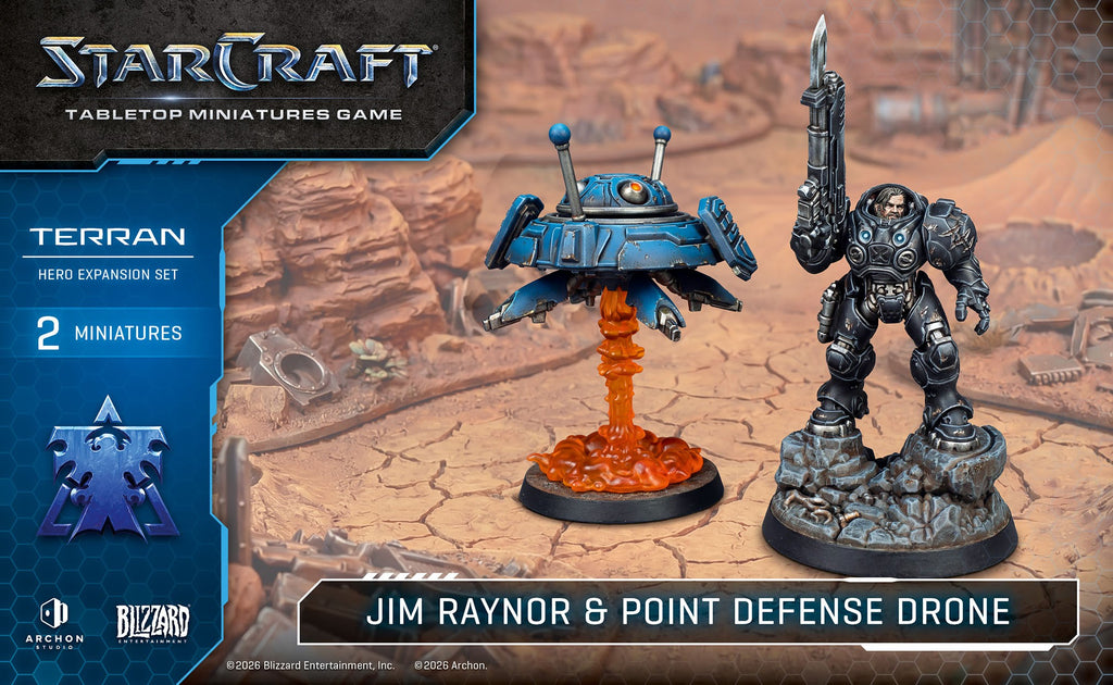 Archon Studio - Starcraft Tmg: Terran - Jim Raynor & Point Defense Drone Pre-Order