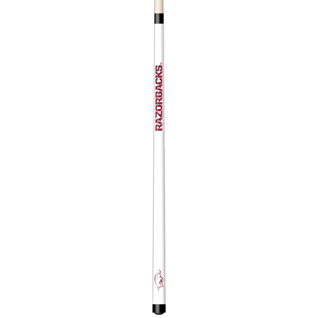 ARKANSAS ENGRAVED BILLIARD CUE WHITE / RED - ARKBCE101-JR
