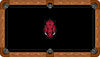ARKANSAS BILLIARD TABLE FELT - RECREATIONAL RED - ARKBTF402-9R