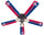 ARIZONA CEILING FAN - 52'' BLUE/RED - ARZFAN100-52