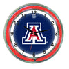 ARIZONA NEON WALL CLOCK - 18'' BLUE FACE / RED NEON - ARZNWC100-18