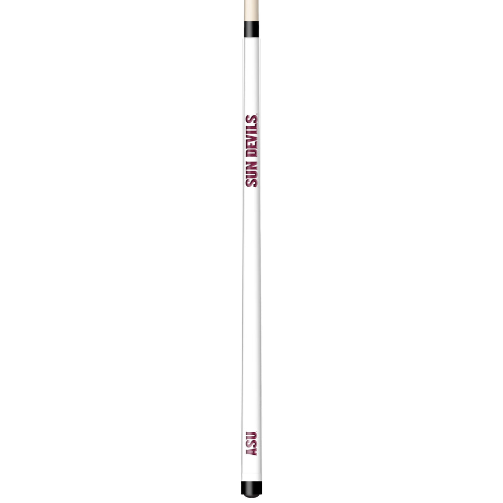 ARIZONA STATE ENGRAVED BILLIARD CUE WHITE / MAROON - ASUBCE101-JR