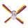 ARIZONA STATE CEILING FAN - 42'' MAROON/GOLD - ASUFAN100-42