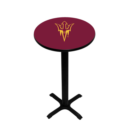 ARIZONA STATE PEDESTAL PUB TABLE MAROON - ASUPTB101