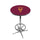 ARIZONA STATE CHROME FOOT RING PUB TABLE MAROON - ASUPTR101