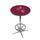 ARIZONA STATE CHROME FOOT RING PUB TABLE MAROON - ASUPTR301