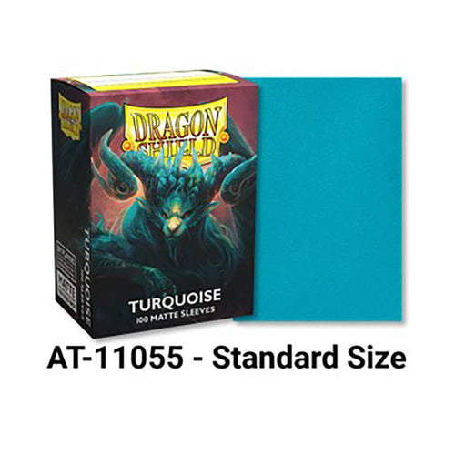Arcane Tinmen -  Dragon Shield Sleeves: Matte: Player's Choice: Turquoise (Box Of 100)