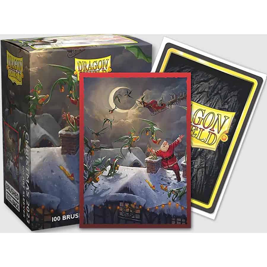 Arcane Tinmen -  Dragon Shield Sleeves: Brushed Art Christmas 2023 (Box Of 100)