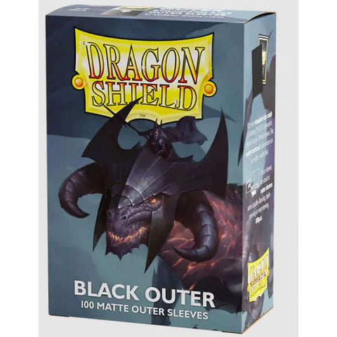 Arcane Tinmen -  Dragon Shield Sleeves: Outer Sleeves: Matte Black (100Ct)