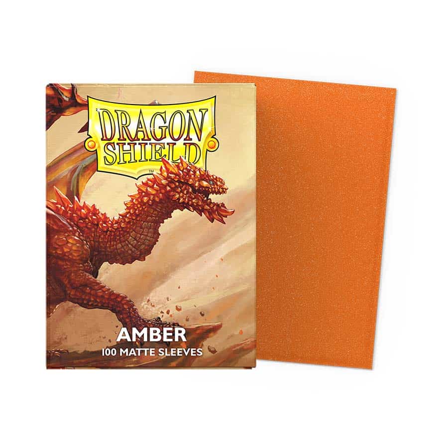 Arcane Tinmen -  Dragon Shield Standard Sleeves: Matte: Amber (100Ct)