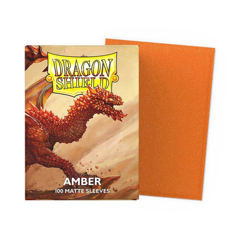 Arcane Tinmen -  Dragon Shield Standard Sleeves: Matte: Amber (100Ct)