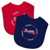 Atlanta Braves Baby Bib 2 Pack - Masterpieces Puzzle Company