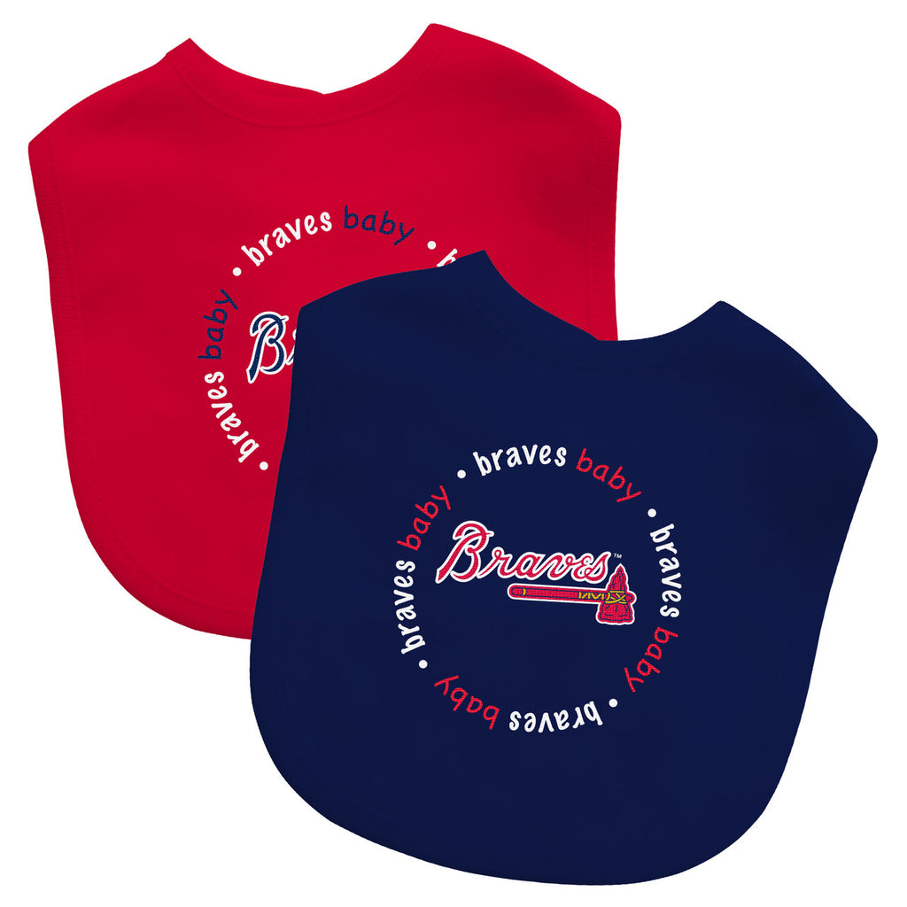 Atlanta Braves Baby Bib 2 Pack - Masterpieces Puzzle Company