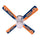 AUBURN CEILING FAN - 42'' BLUE/ORANGE - AUBFAN100-42