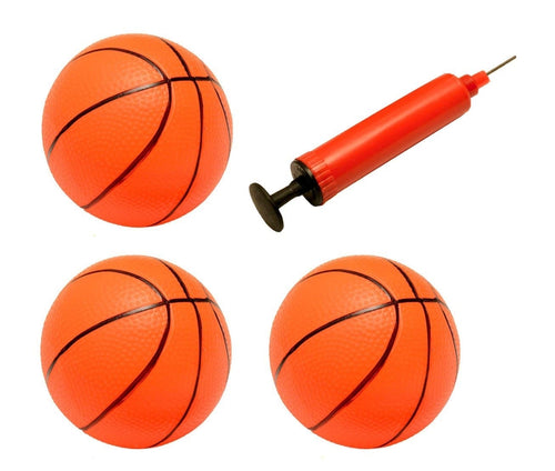 AZ Trading & Import PS07X3 Inflatable Magic Shot Mini Hoop Basketballs with Pump - Pack of 3