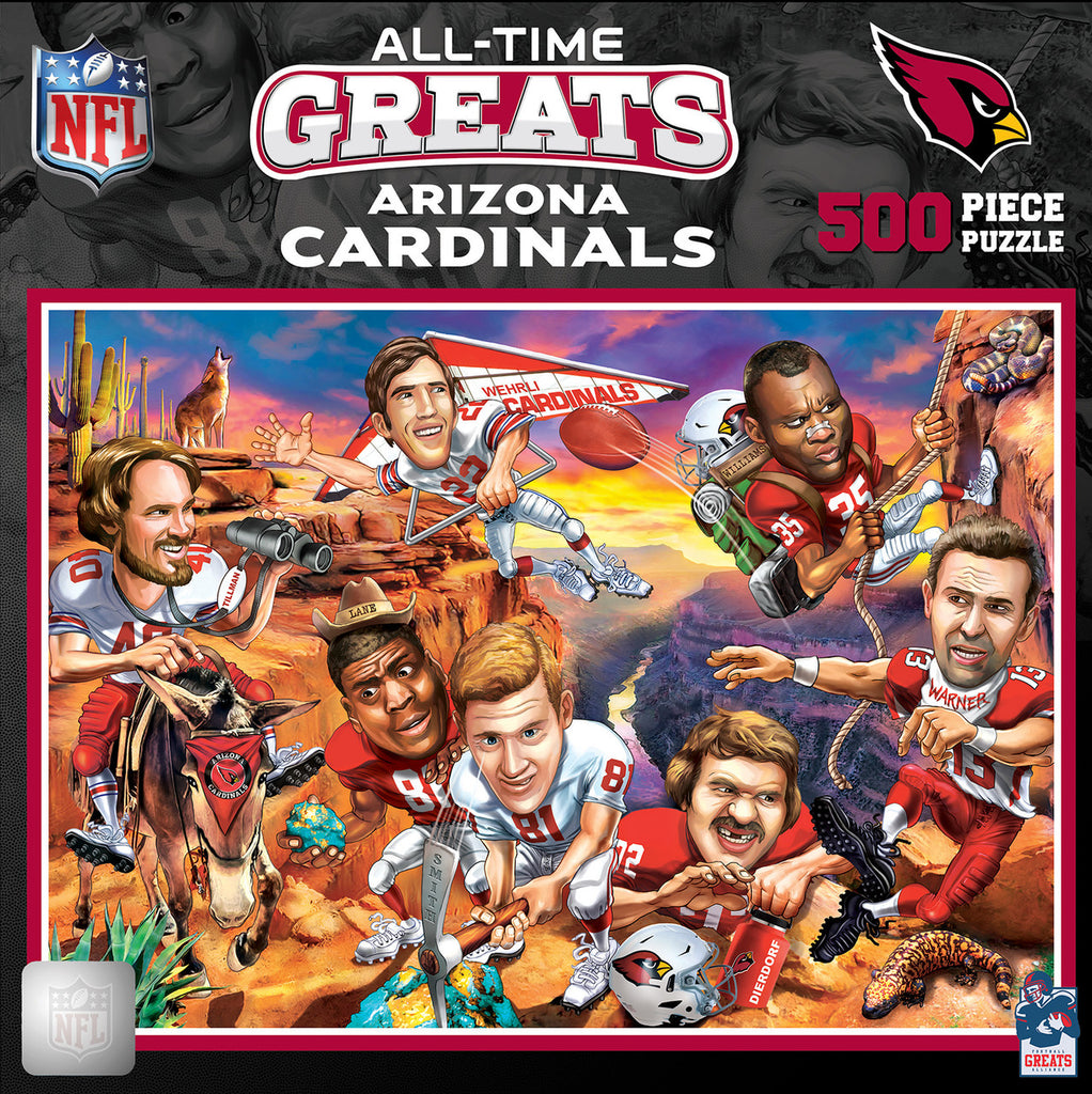 Arizona Cardinals Puzzle 500 Piece All-Time Greats - Masterpieces Puzzle Company