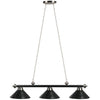 3 LT-54'' BILLIARD LIGHT-LEATHER/BLACK