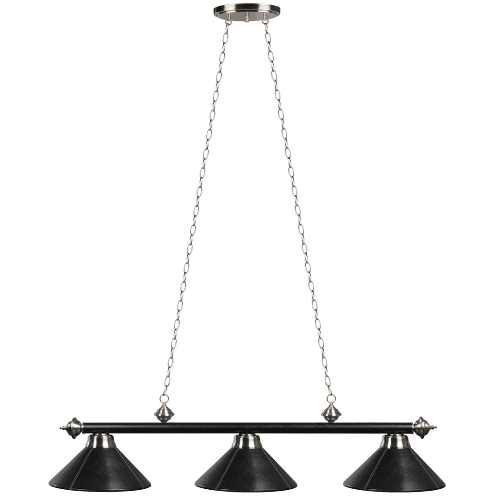 3 LT-54'' BILLIARD LIGHT-LEATHER/BLACK