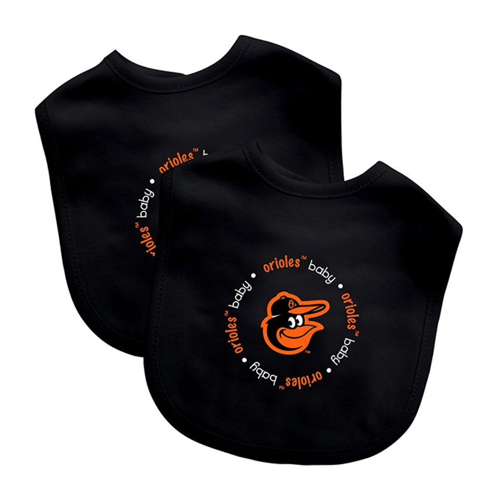 Baltimore Orioles Baby Bib 2 Pack - Masterpieces Puzzle Company