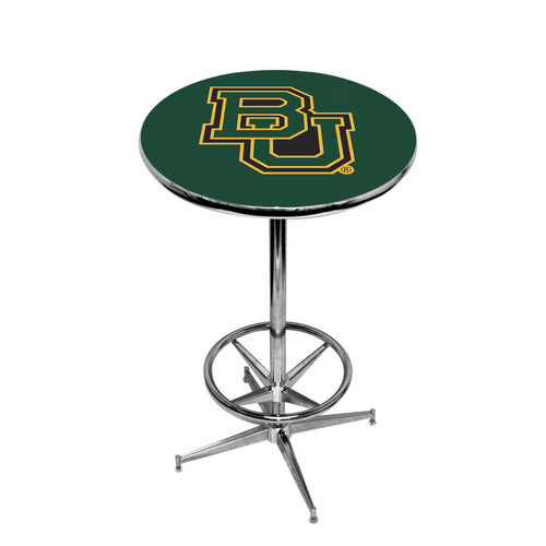 BAYLOR CHROME FOOT RING PUB TABLE GREEN - BAYPTR141