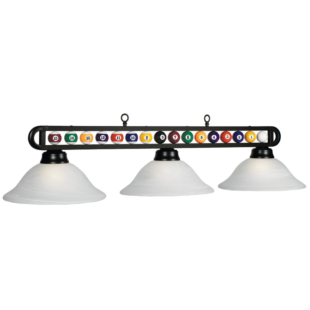 55'' MB/WHITE BILLIARD BALL FIXTURE