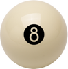 Aramith BB8BW White 8 Ball Billiard Balls