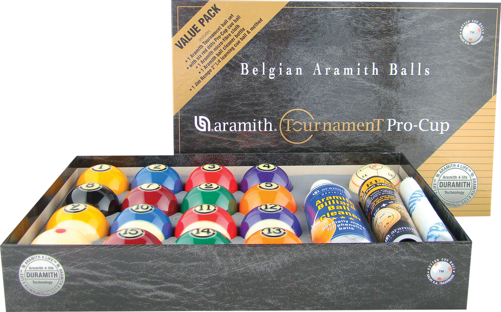 Aramith BBATVP Tournament Pro Cup Value Pack Ball Set Billiard Balls