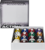 Action BBBM Black Marble Ball Set Billiard Balls