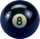 Action BBCRZ8 Crazy 8-Ball Billiard Balls