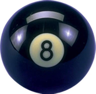 Action BBCRZ8 Crazy 8-Ball Billiard Balls