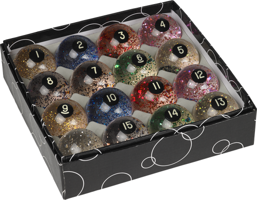 Action BBGLR Glitter Balls Billiard Balls