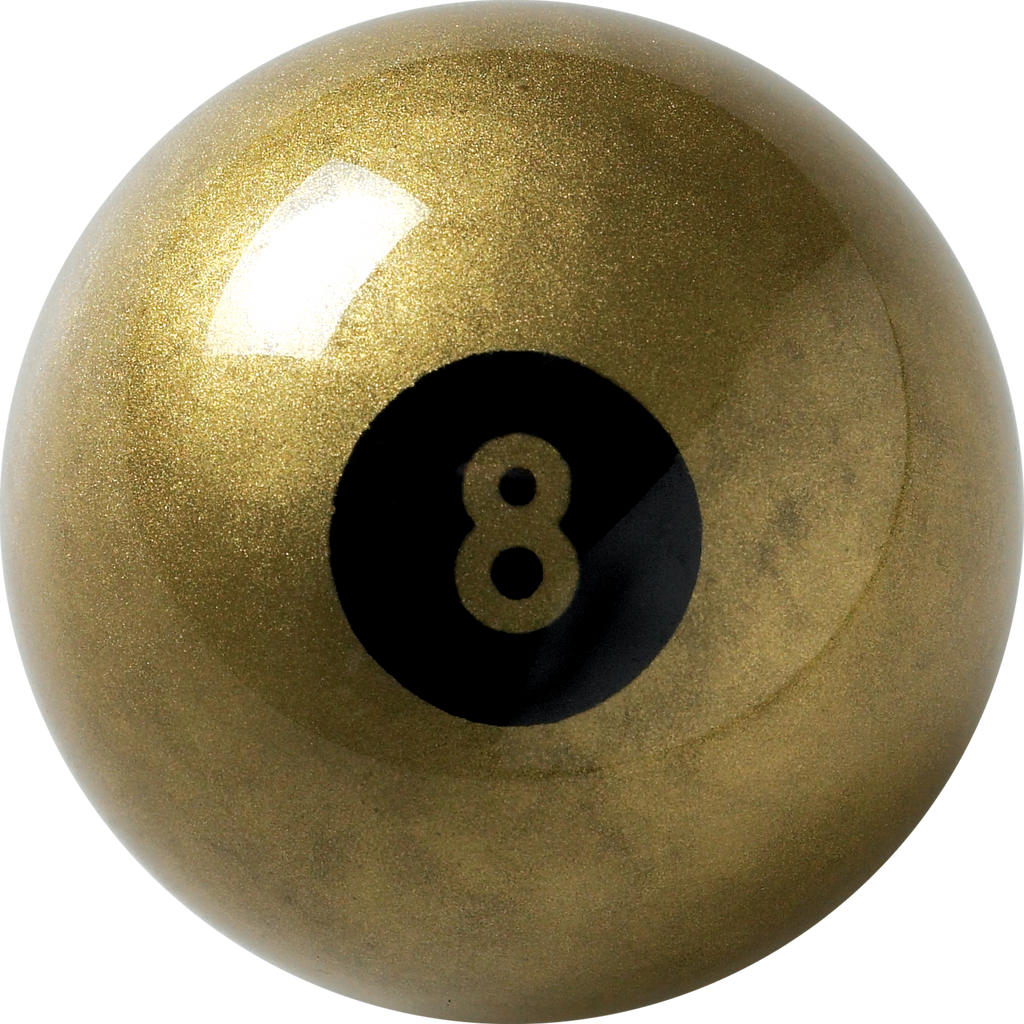 Aramith BBGOLD8 Golden 8 Ball Billiard Balls