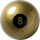 Aramith BBGOLD8 Golden 8 Ball Billiard Balls