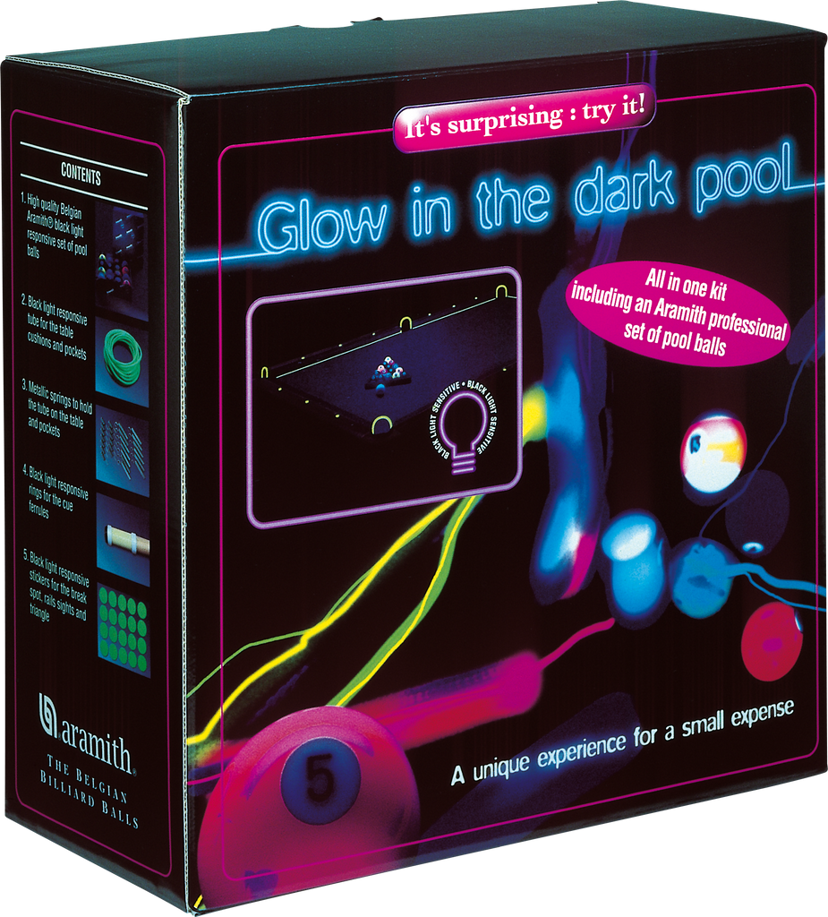 Aramith BBNEO Glow in the Dark Ball Set Billiard Balls