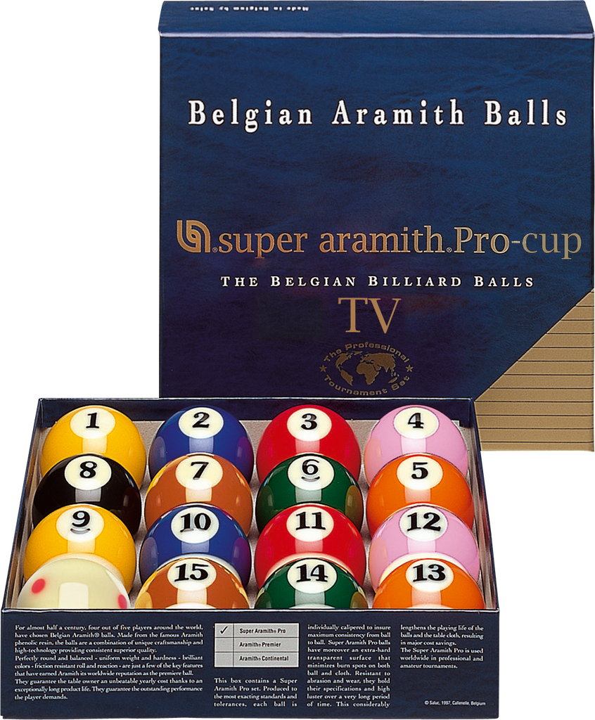 Aramith BBSAPTV Super TV Pro Cup Ball Set Billiard Balls