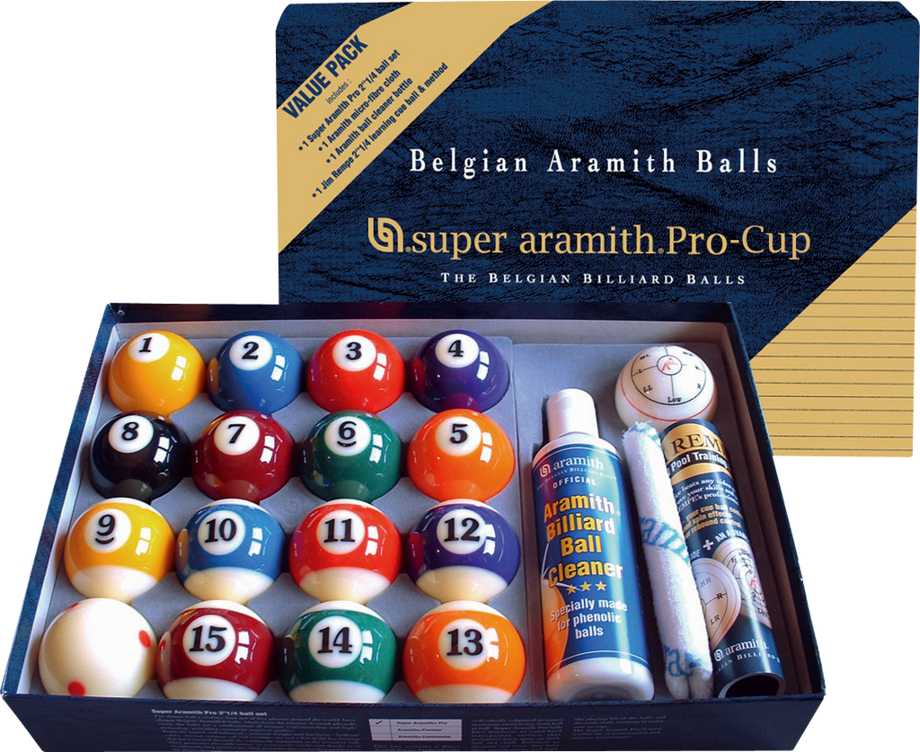 Aramith BBSAPVPK Super Pro Cup Value Pack Billiard Balls