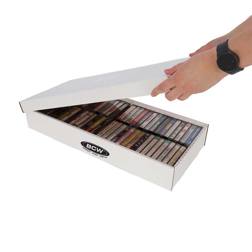 Bcw Supplies: Cassette Tape Storage Box (1-Bx-Cassette) 10Ct Bundle