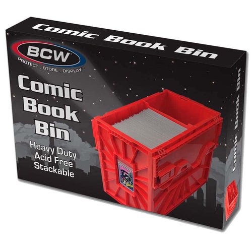 Comics And Art - Bcw Supplies: Short Comic Bin: Red Plastic (1-Cbb-Short-Red)