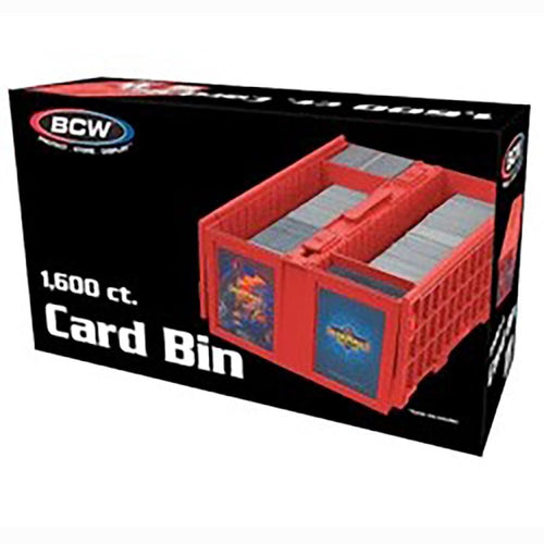 Collectible Card Bin - Bcw Supplies: 1600-Ct Card Bin Red (1-Ccb-1600-Red)