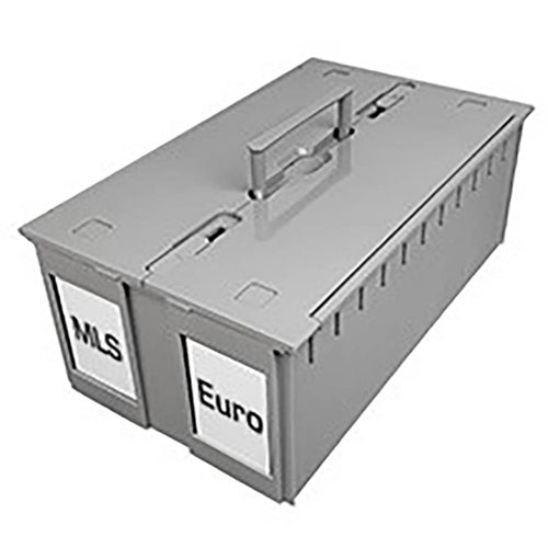 Bcw Supplies: Graded Card Bin 2-Row: Gray (1-Ccb-G-Tr-Gry)