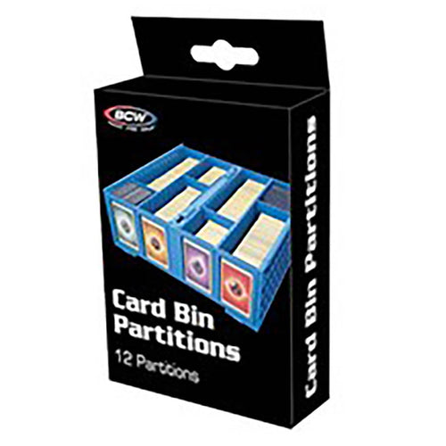 Bcw Supplies: Blue Card Bin Partitions (12Ct)