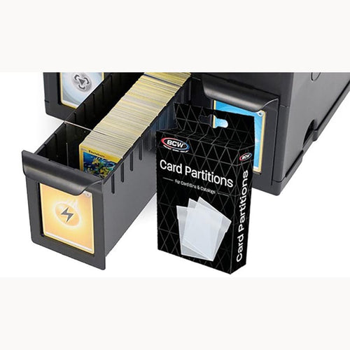 Bcw Supplies: Clear Card Bin Partitions (12Ct) (1-Ccp-Cle)