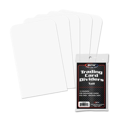 Bcw Supplies: Card Divider - Trading Card Size Tall 10Ct (1-Tcd-Tall)