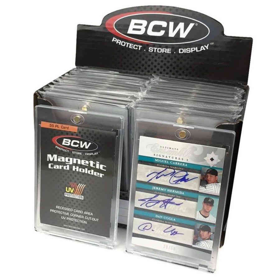 Bcw Supplies: Card Holder - Magnetic 55Pt Uv (1-Mch-55)