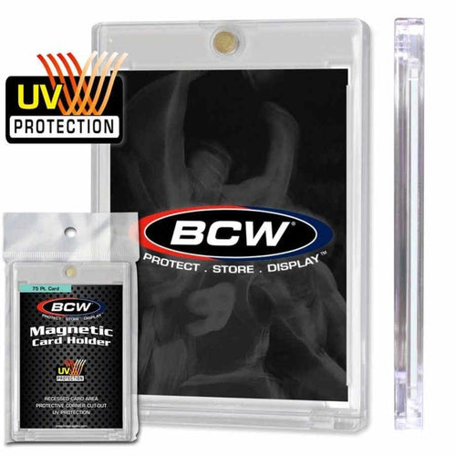 Bcw Supplies: Card Holder - Magnetic 75Pt Uv (1-Mch-75)