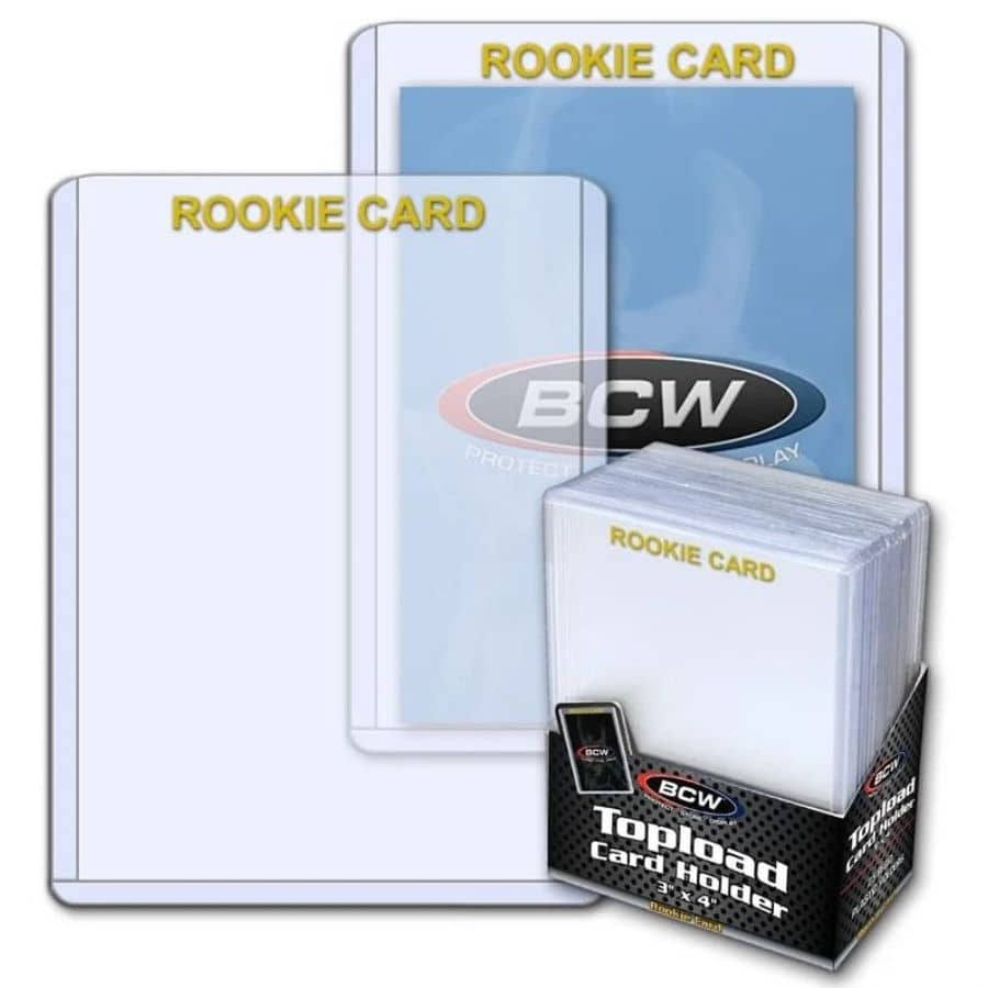 Bcw Supplies: Topload Holder 3 X 4 Rookie Imprinted Gold (1-Tlch-Rg) (25Ct)