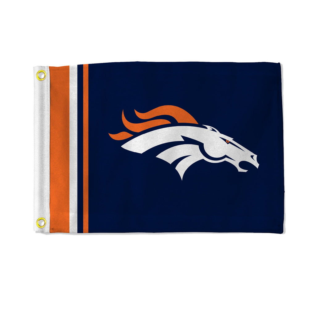 Denver Broncos Flag 12x17 Striped Utility - Rico Industries