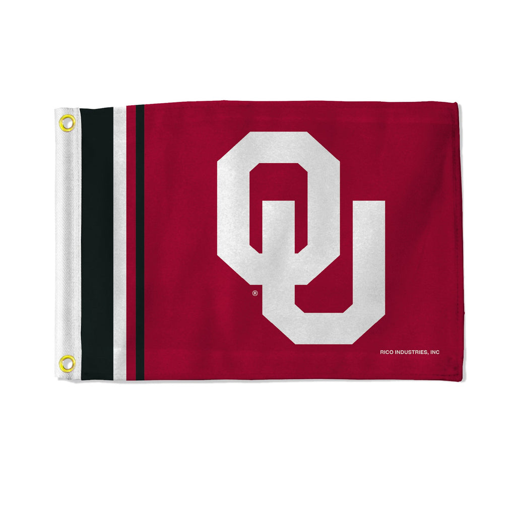 Oklahoma Sooners Flag 12x17 Striped Utility - Rico Industries