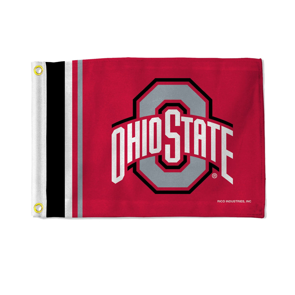 Ohio State Buckeyes Flag 12x17 Striped Utility - Rico Industries