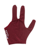 Sure Shot BGLSSL Billiard Glove - Burgundy Billiard Gloves